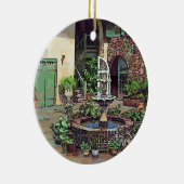 Alte Keramik New Orleans Ornament (Rechts)