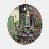 Alte Keramik New Orleans Ornament (Links)