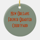 Alte Keramik New Orleans Ornament (Hinten)
