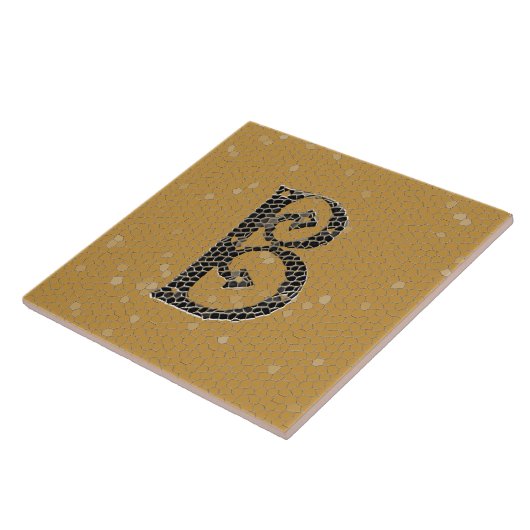 Alte Keramiken des Monogramm-Buchstabe-B Fliese (Seite)