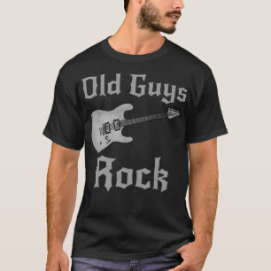 Alte Kerle Rocken E-Gitarre Vatertag Ruhestand T-Shirt
