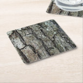 Alte Kiefern-Barke Rechteckiger Pappuntersetzer (angewinkelt)