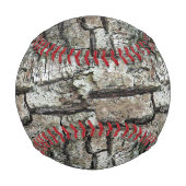 Alte Kiefernrinde Baseball (Rückseite)
