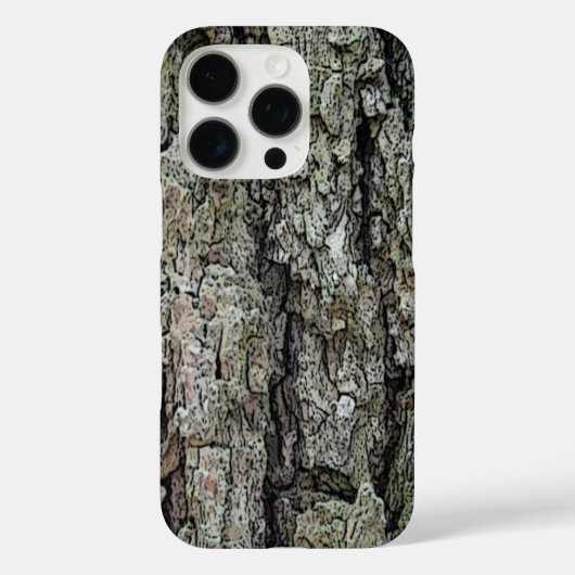 Alte Kiefernrinde Case-Mate iPhone Hülle (Rückseite)