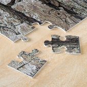 Alte Kiefernrinde mit Rahmen Puzzle (Seite)