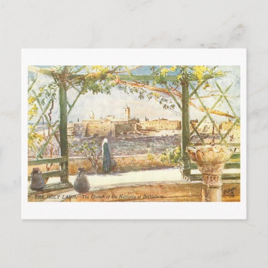 Alte Kirche der Geburt in Bethlehem Postkarte (Vorderseite)