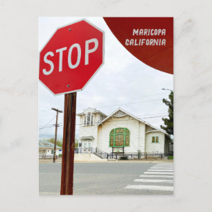 Alte Kirche in Maricopa Kalifornien Postkarte