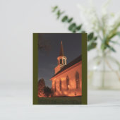 Alte Kirche nachts Postkarte (Stehend Vorderseite)