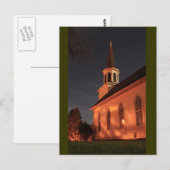 Alte Kirche nachts Postkarte (Vorne/Hinten)