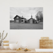 Alte Kirche und Pariser Haus Poster (Küche)