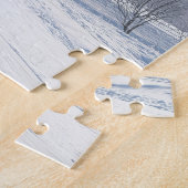 Alte Kirchenglocke mit Pferdeschlitten Puzzle (Seite)