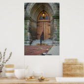 Alte Kirchtüren in Detroit Poster (Küche)