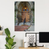 Alte Kirchtüren in Detroit Poster (Heimbüro)