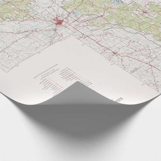 Alte Kisatchie National Forest Map (1967) Geschenkpapier (Ecke)