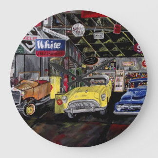 Alte klassische Auto-Wanduhr Große Wanduhr