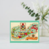 Alte Klassische Bermuda Karte (Stehend Vorderseite)