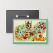 Alte Klassische Bermuda Karte Button (Vorderseite/Rückseite)