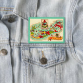 Alte Klassische Bermuda Karte Button (Insitu)