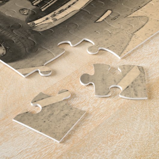 Alte klassische LKWs Autoskizze Puzzle (Seite)