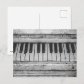 Alte Klavier Postkarte (Vorne/Hinten)