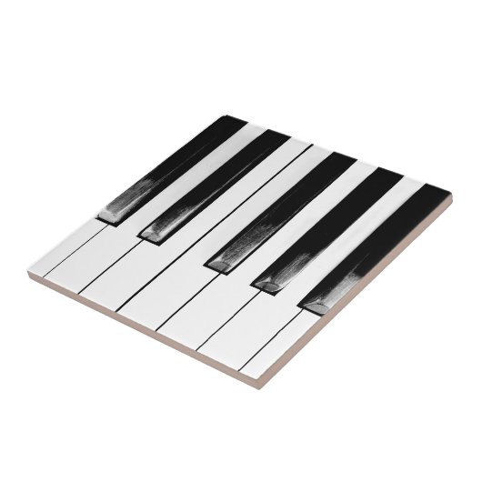 Alte Klaviertasten Fliese (Seite)