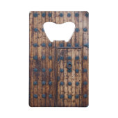 Alte kleine Tür innerhalb einer großen, verstärkte Geldkarten Flaschenöffner (Vorderseite)