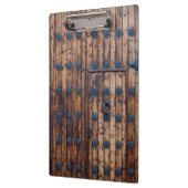 Alte kleine Tür innerhalb großer Türen Klemmbrett (Links)