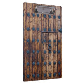 Alte kleine Tür innerhalb großer Türen Klemmbrett (Rechts)