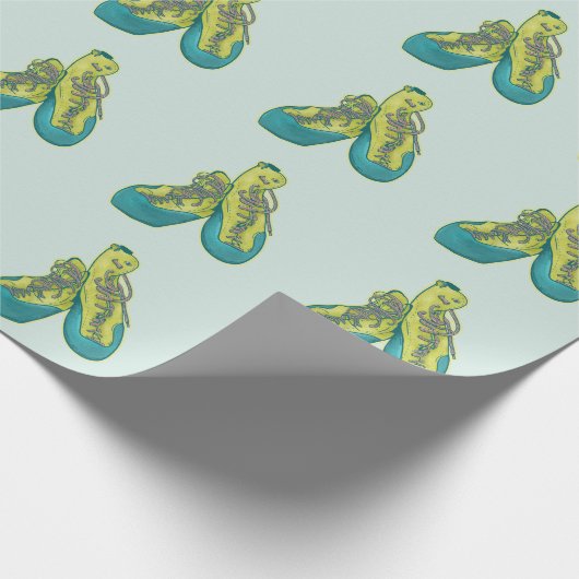 Alte Kletterschuhe Klettern Geschenkpapier (Ecke)