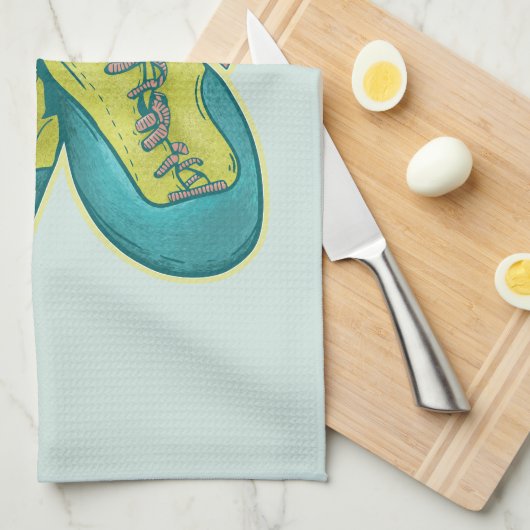 Alte Kletterschuhe Klettern Geschirrtuch (Viertel Falte)