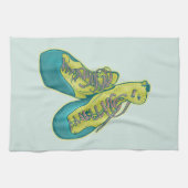 Alte Kletterschuhe Klettern Geschirrtuch (Horizontal)