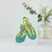 Alte Kletterschuhe Klettern Postkarte (Stehend Vorderseite)