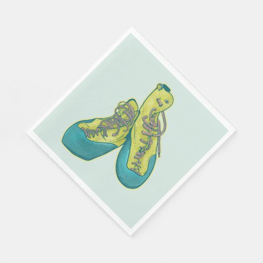 Alte Kletterschuhe Klettern Serviette (Ecke)