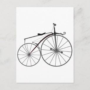 Alte "Knochenbrecher"-Fahrrad Postkarte