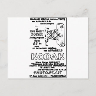 Alte Kodak-Werbung Postkarte