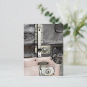 Alte Koffer Postkarte (Stehend Vorderseite)