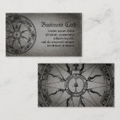 Alte Kompass-Rose Visitenkarte (Vorne/Hinten)
