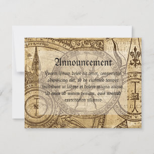 Alte Kompassrose Ankündigung