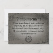Alte Kompassrose Ankündigung (Rückseite)