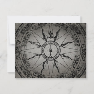 Alte Kompassrose Ankündigung