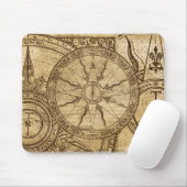 Alte Kompassrose Mousepad (Mit Mouse)
