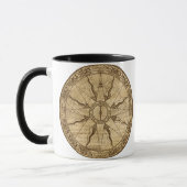 Alte Kompassrose Tasse (Links)
