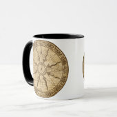 Alte Kompassrose Tasse (Vorderseite Links)