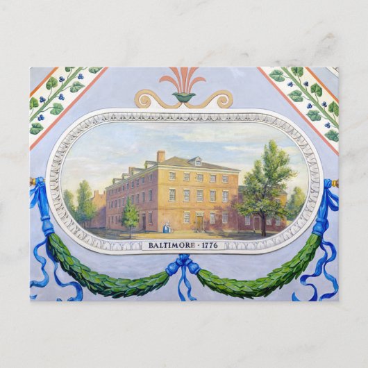 Alte Kongresshalle Baltimore Maryland Postkarte (Vorderseite)