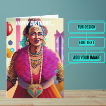 Alte Königin von Herzen Funny Gay Geburtstag