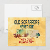 Alte Krabben nie Die Postkarte (Vorne/Hinten)