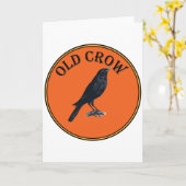 alte Krähe Karte (Gelbe Blume)