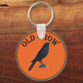 alte Krähe Schlüsselanhänger (Vorderseite)