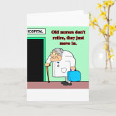 alte Krankenschwestern Karte (Gelbe Blume)