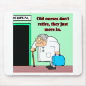 alte Krankenschwestern Mousepad (Vorne)